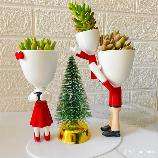 Maceta familia Navidad