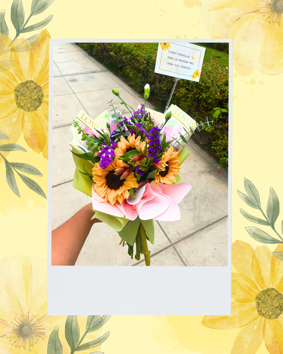 Ramo full 3 girasoles