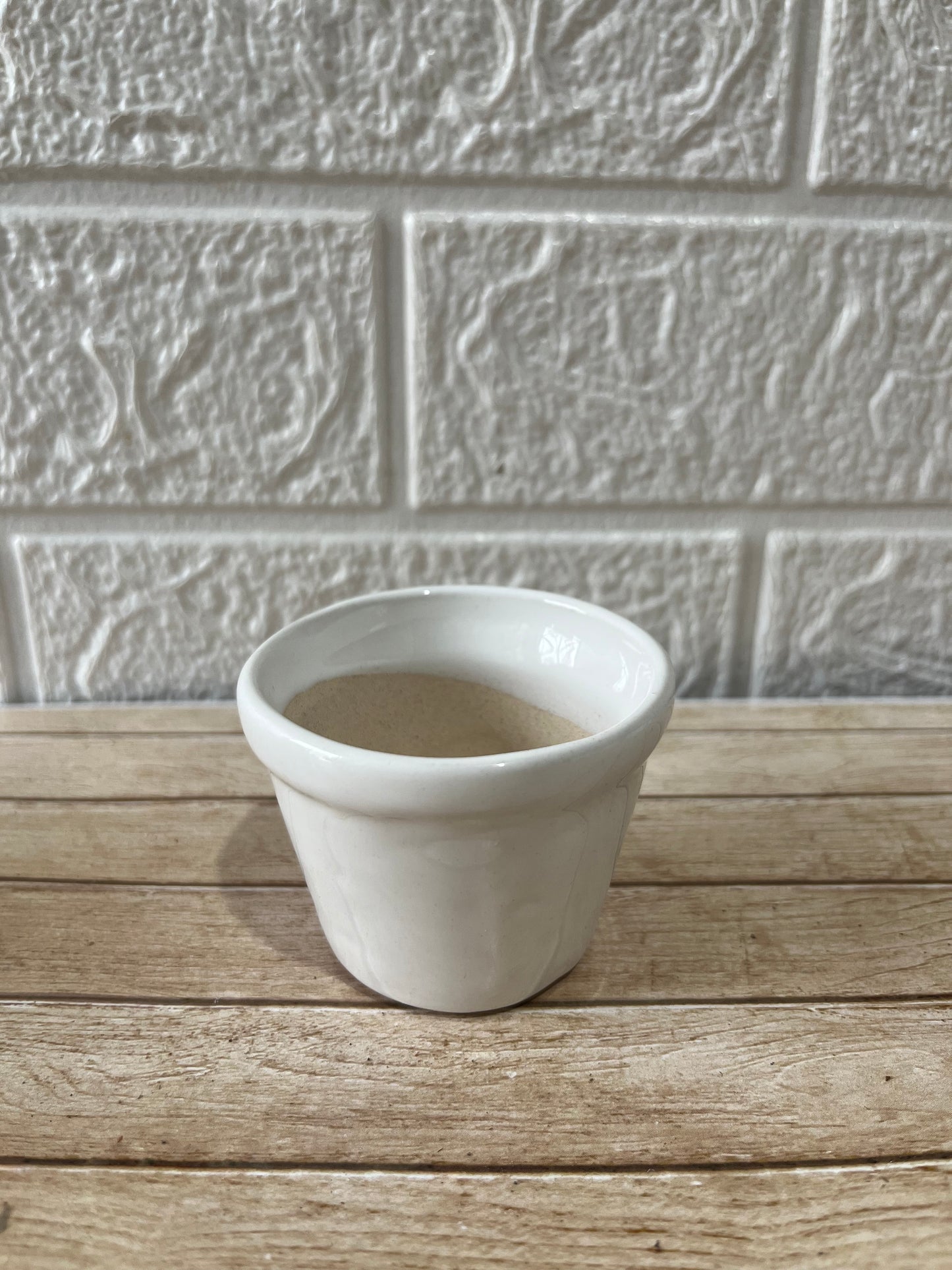 Macetas loza blanco