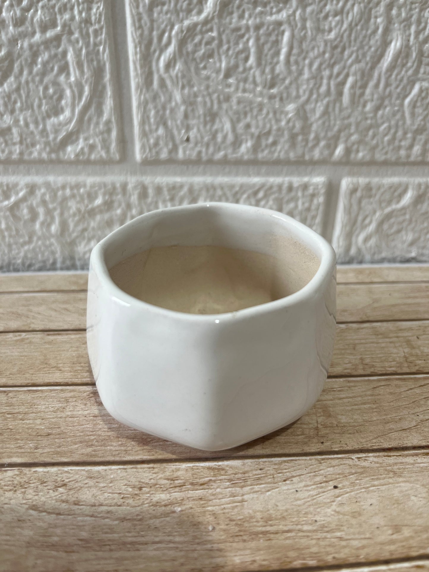 Macetas loza blanco