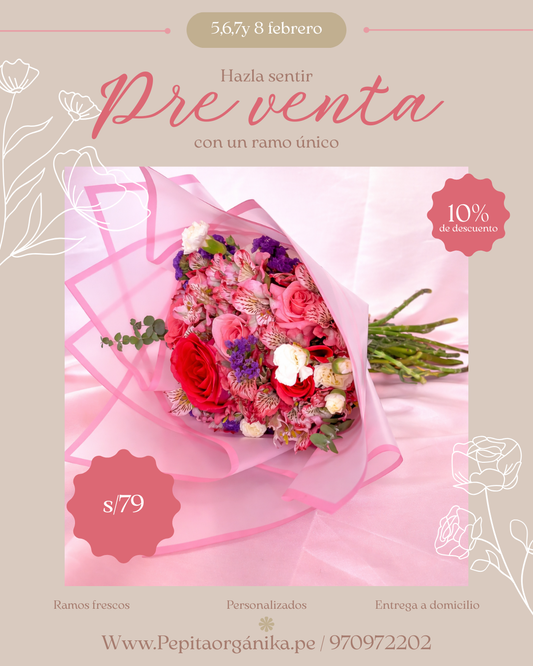 Ramo astromelias lilas