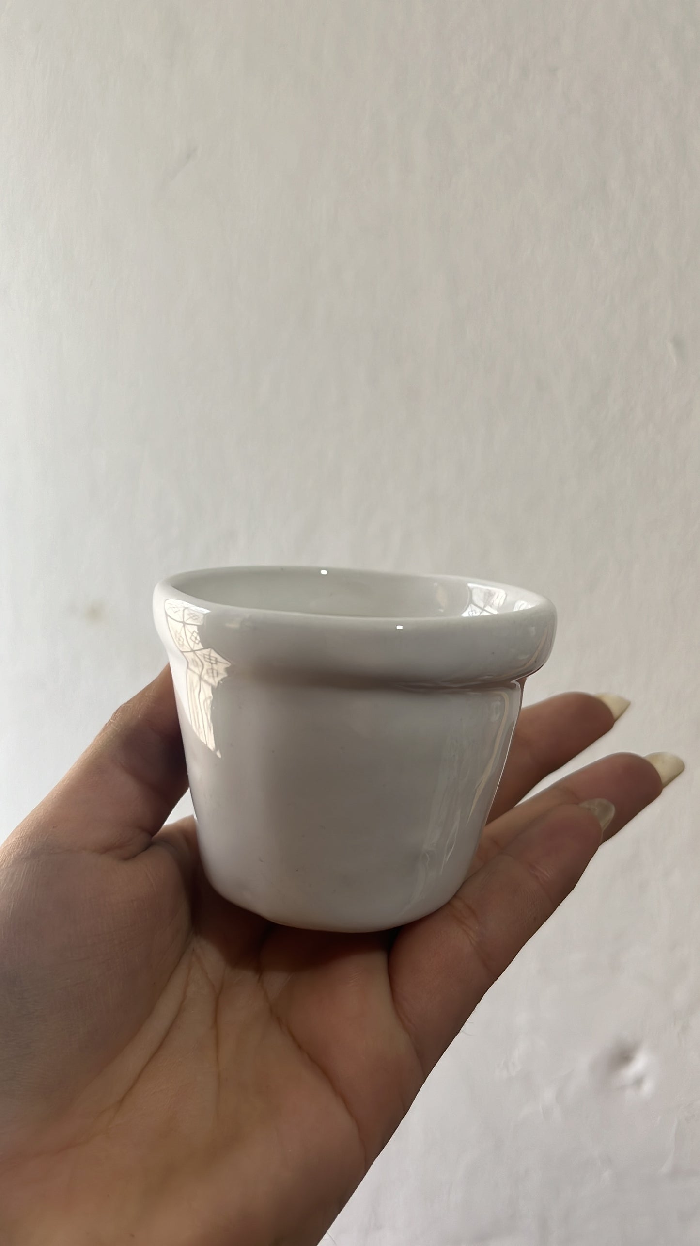 Macetas loza blanco